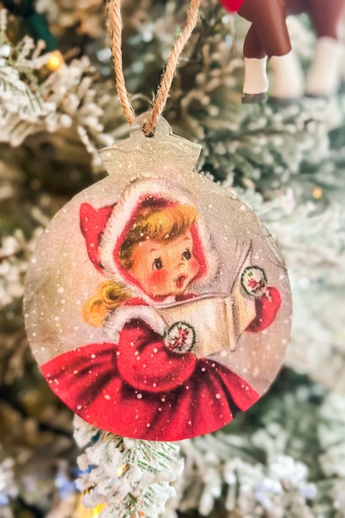 Vintage Card Art Ornament