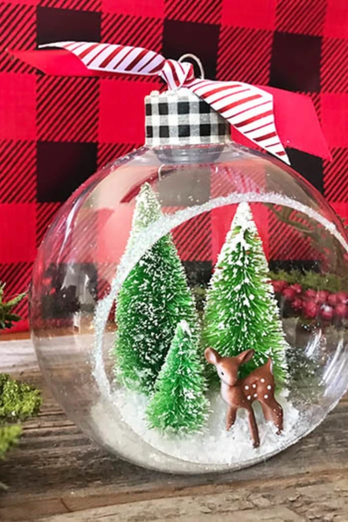 Bottle Brush Forest Ornament