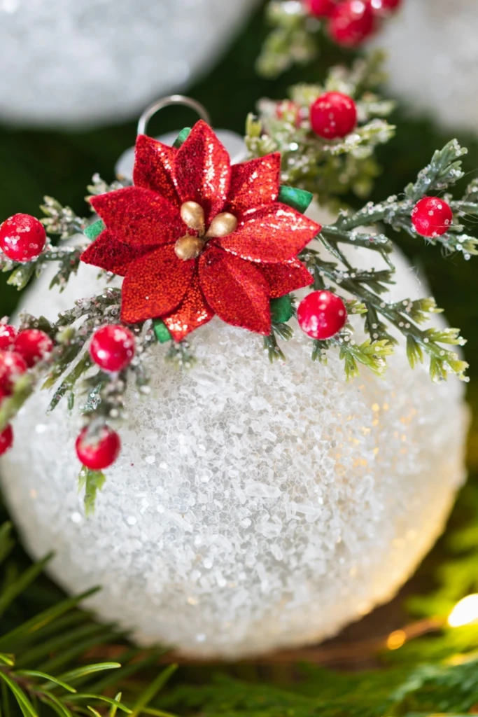 Epsom Salt Frosted Ornament