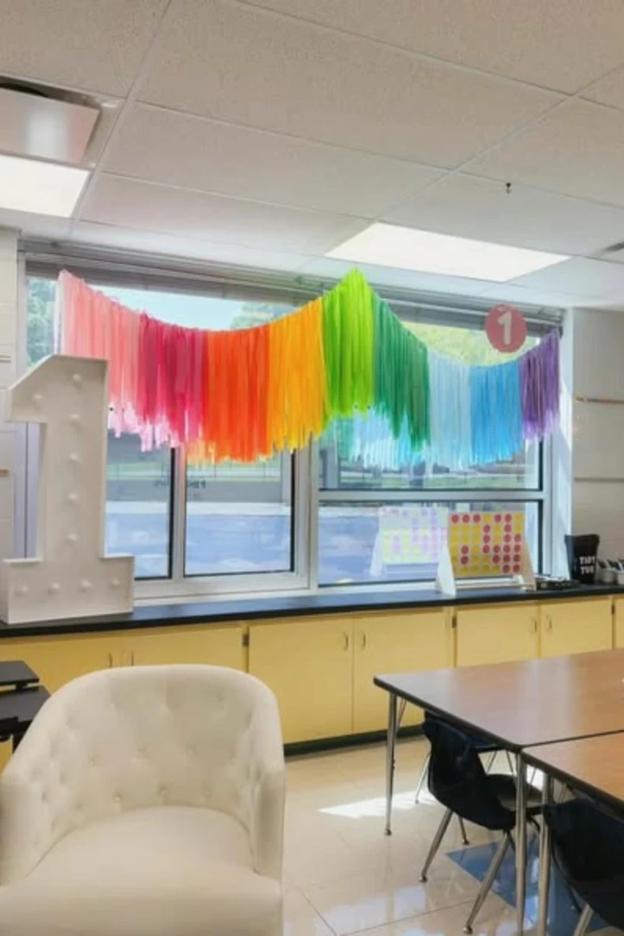 Rainbow Window Draping