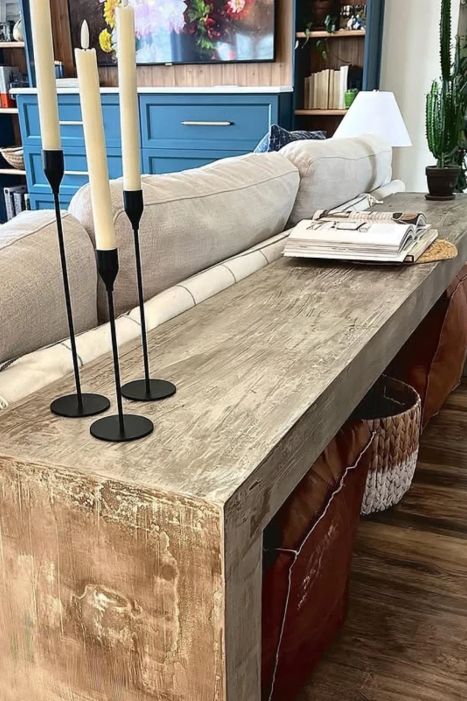 Chunky Wood Console
