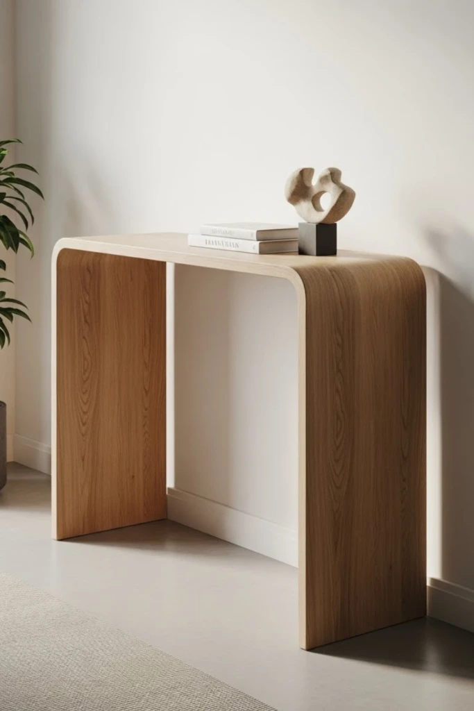 Waterfall Slab Console
