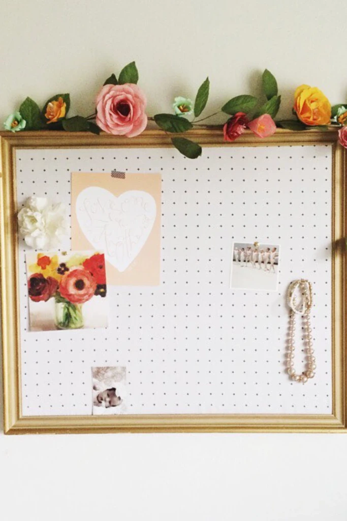 Floral Frame Cork Board