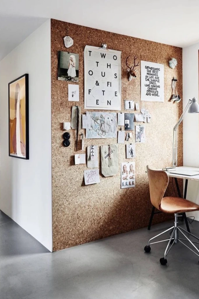 Corner Cork Wall