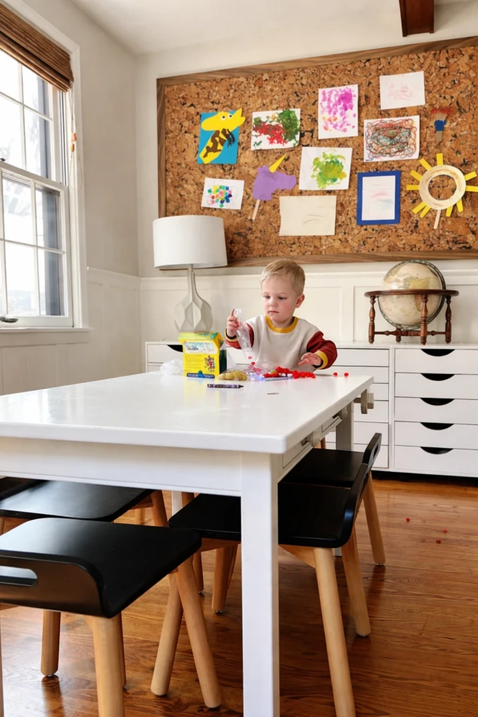 Oversized Playroom Cork Board