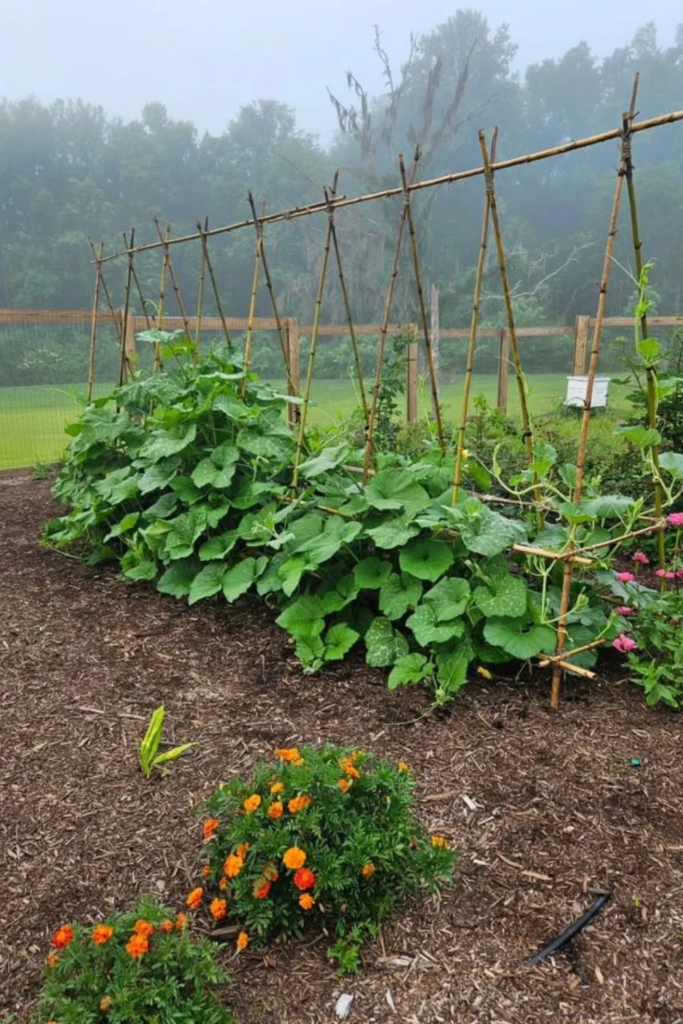 Bamboo Row Trellis