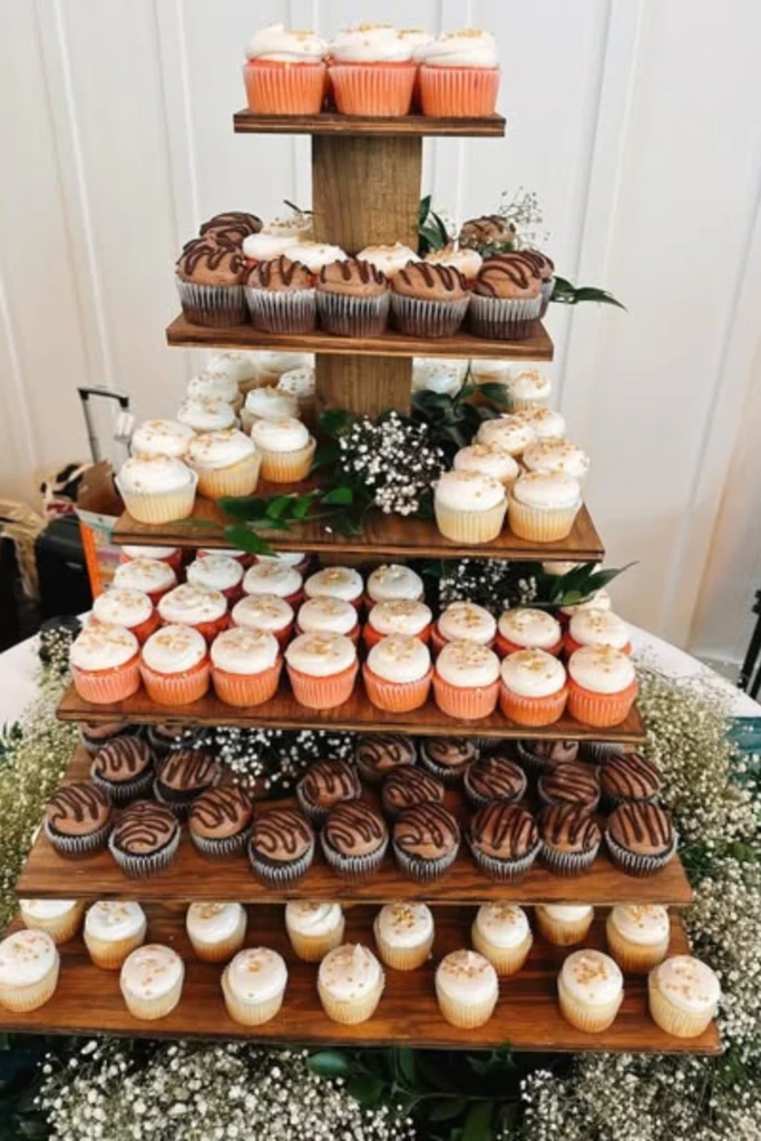 Rustic Wood Tier Stand