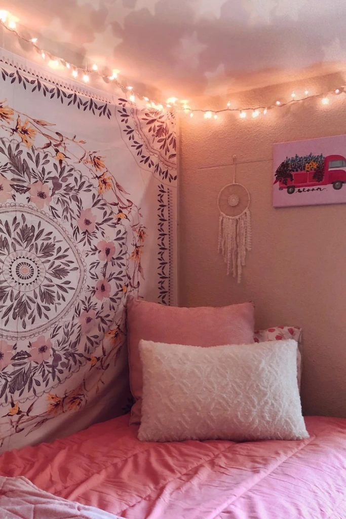 Use a Tapestry as a Backdrop