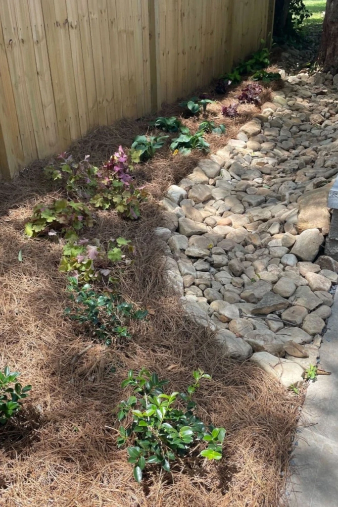 Shaded Fence Drain