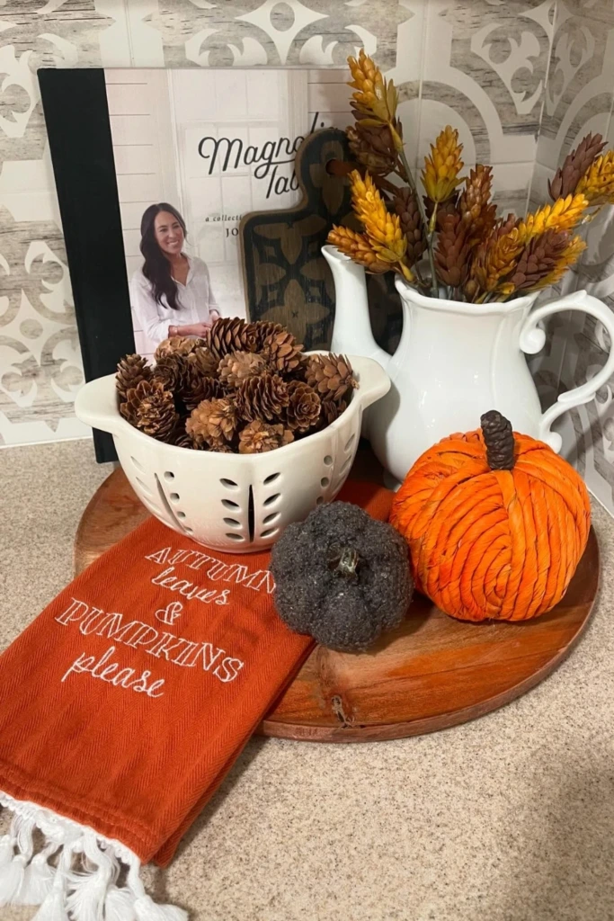Style a Fall Kitchen Tray