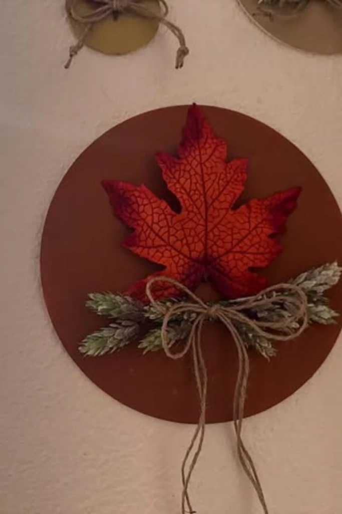 Hang a Simple Leaf Plaque