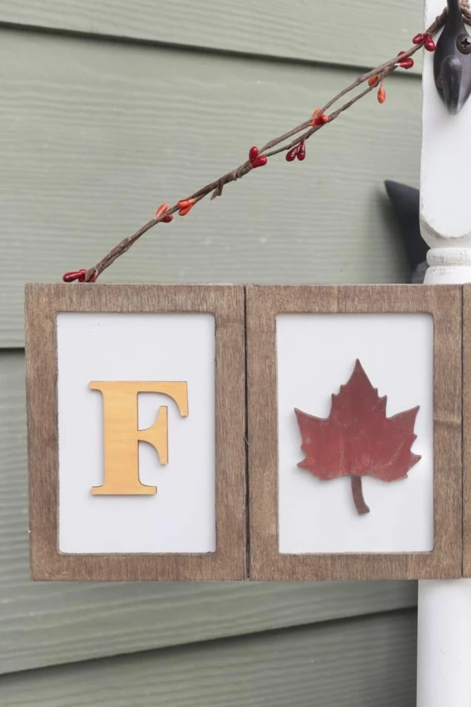 Hang a Rustic Fall Sign