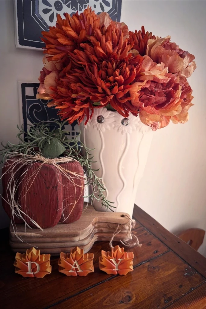 Pair Rustic Pumpkins with Bold Florals