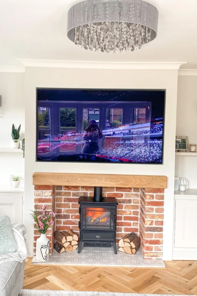 Brick Stove Feature