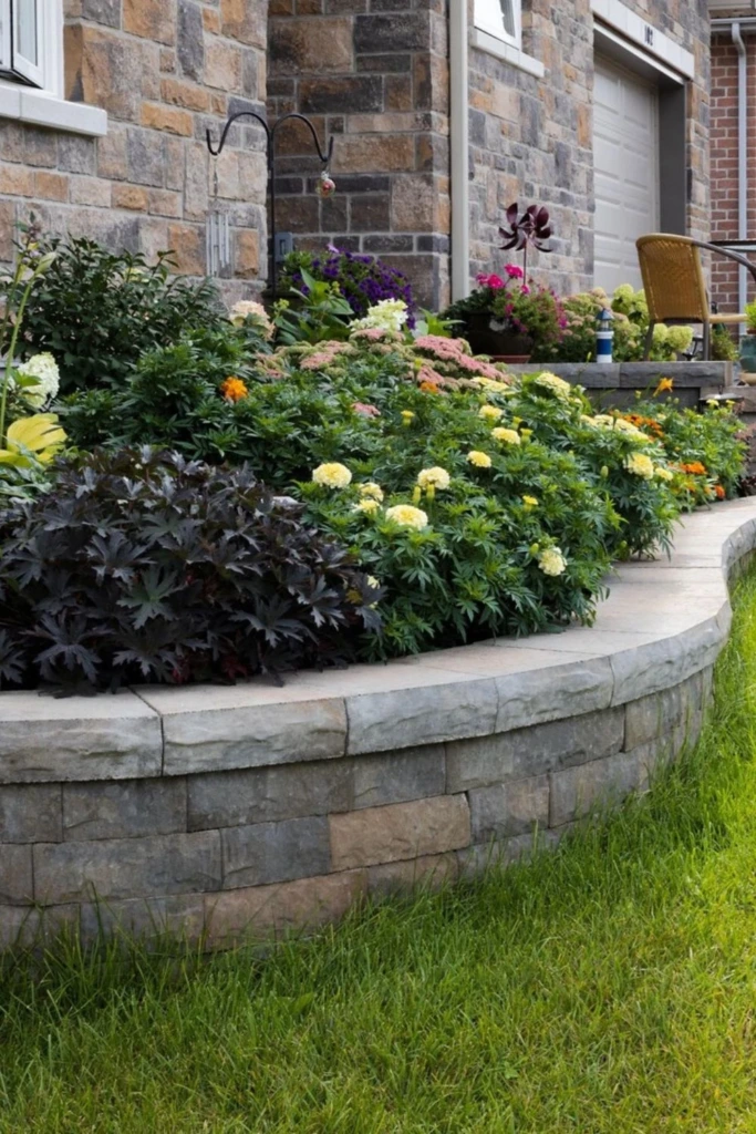 Curved Stone Bed