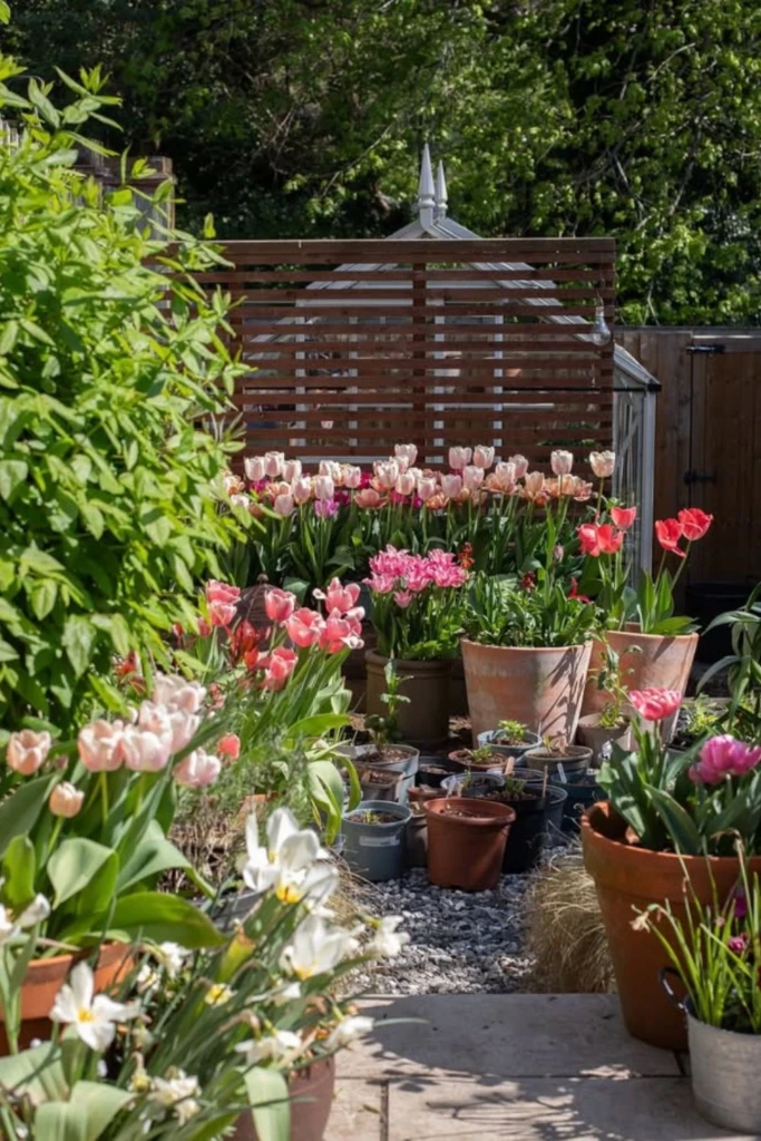 Potted Tulip Path