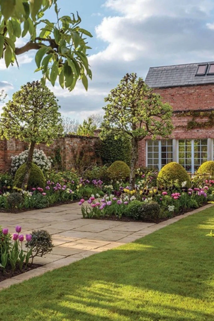 Courtyard Flower Borders