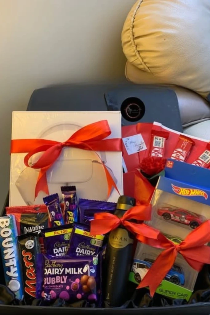 Red Ribbon Chocolate & Essentials Hamper