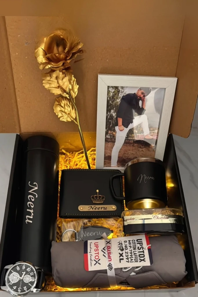 Gold-Toned Personalized Gift Box