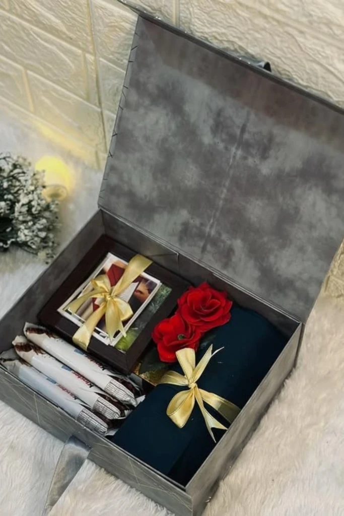 Elegant Grey Gift Box