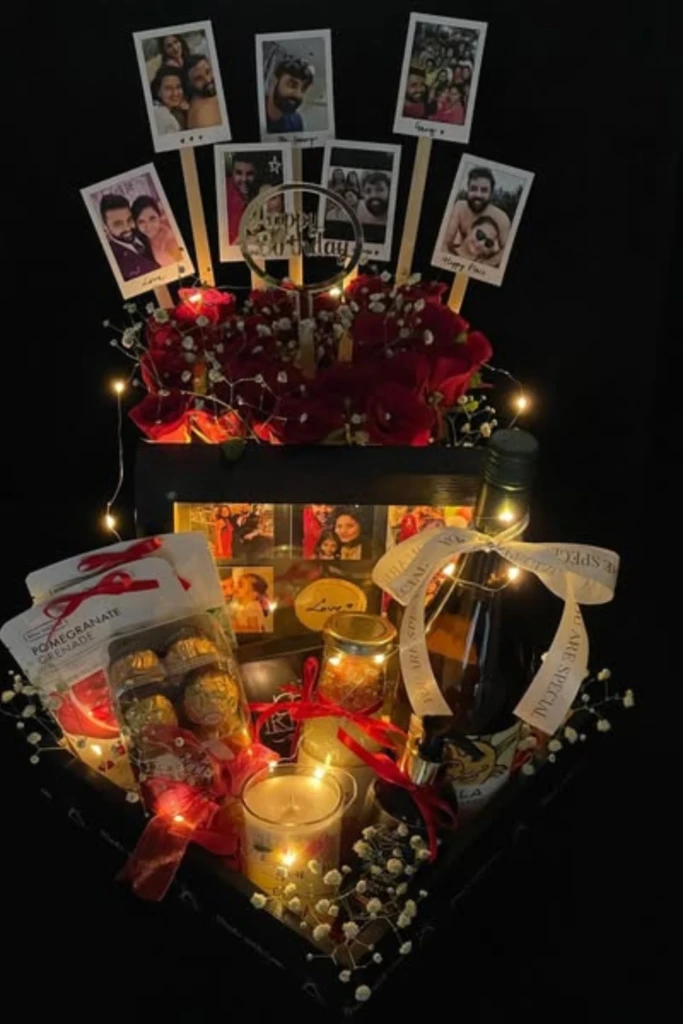 Photo Memory Hamper with Lights