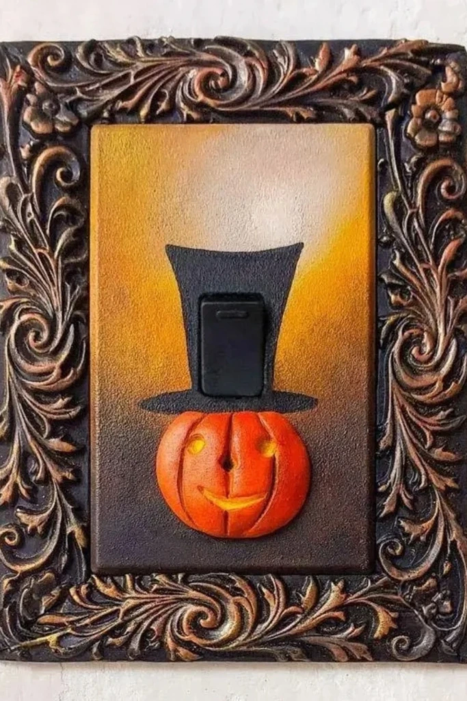 Pumpkin Light Switch Cover