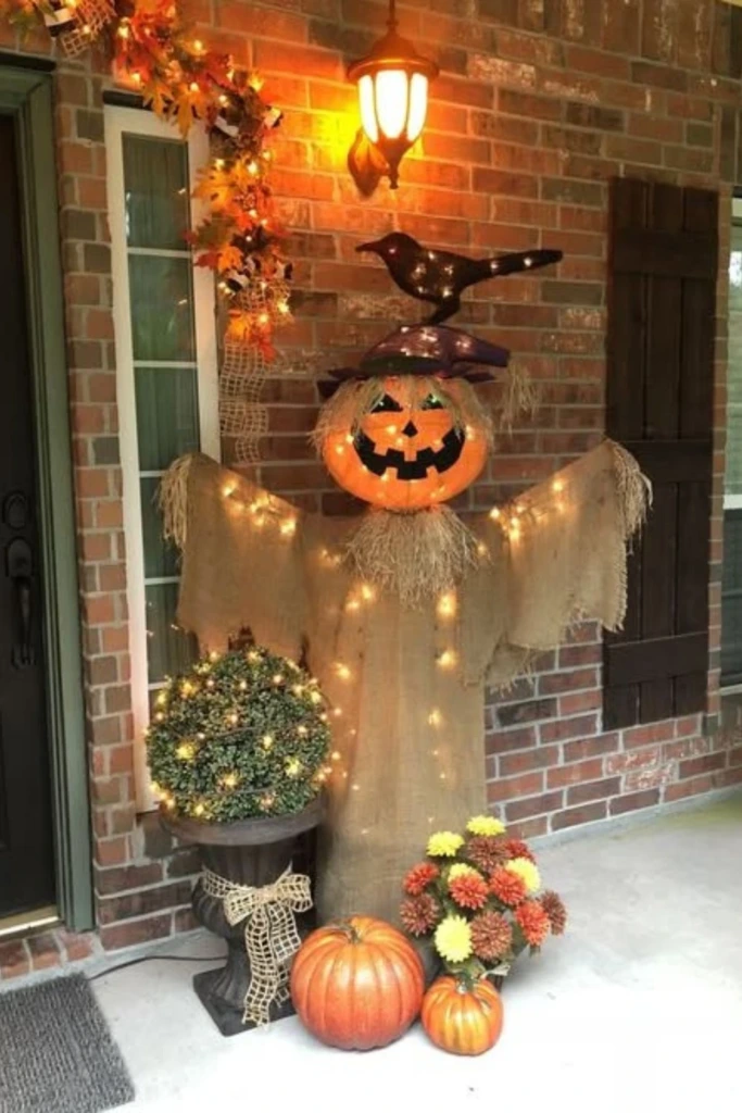 Pumpkin Scarecrow Porch