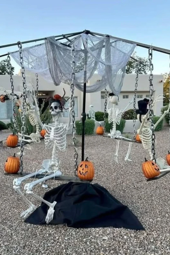 Skeleton Swing Set