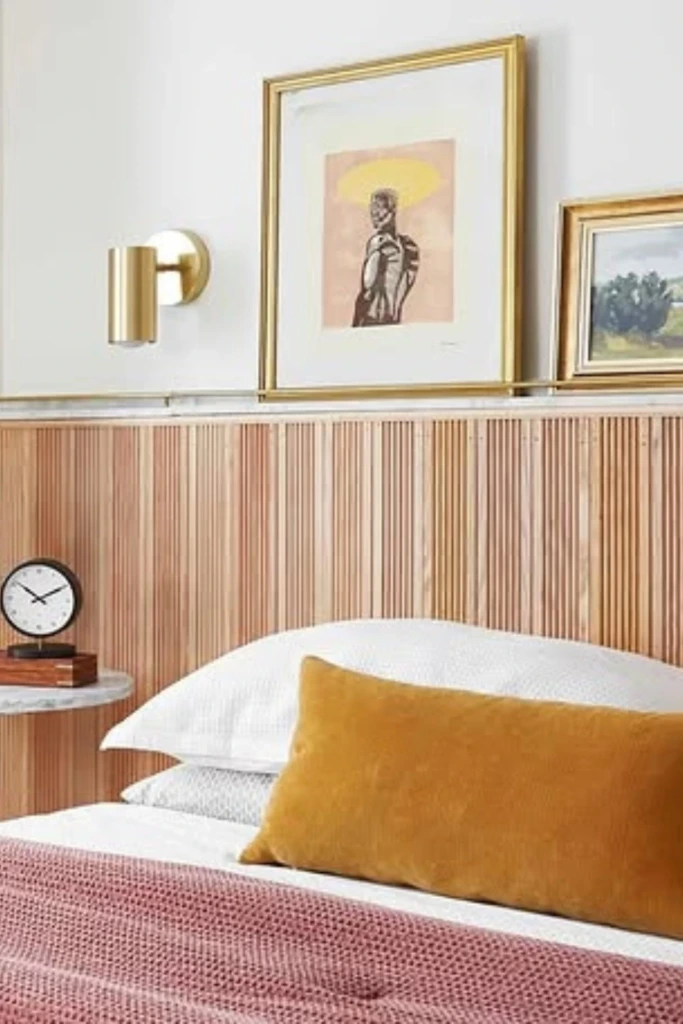 Use Fluted Wood Panels for Subtle Texture