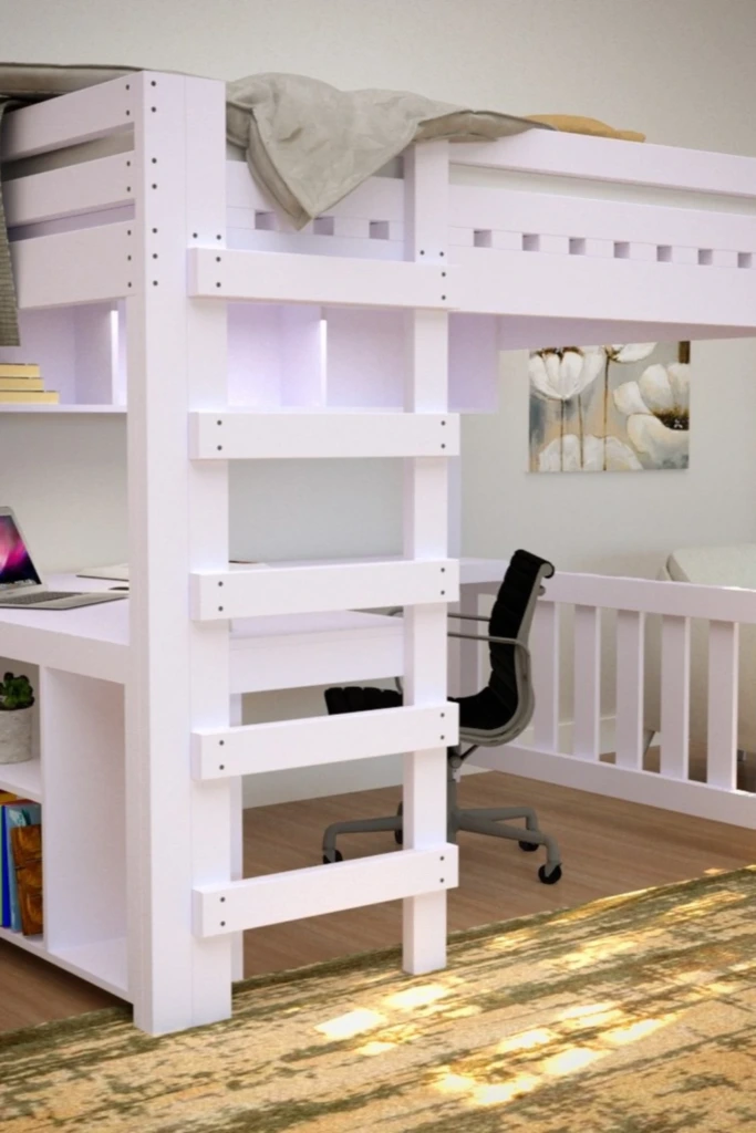 Study Loft with Shelves