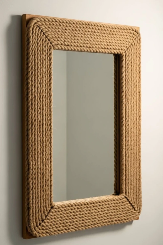 Rope-Wrapped Mirror