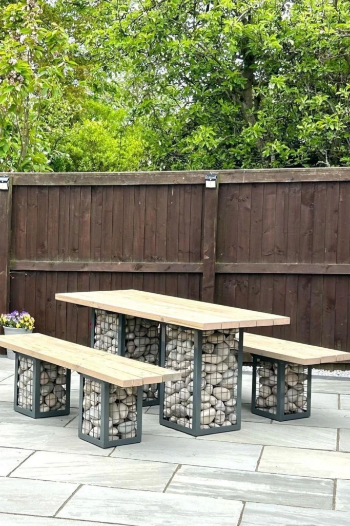 Gabion Base Bench