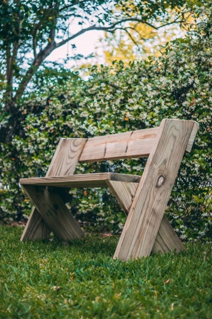 Angled Support Bench