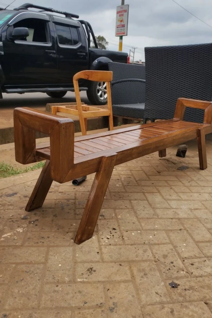 Slanted Arm Bench
