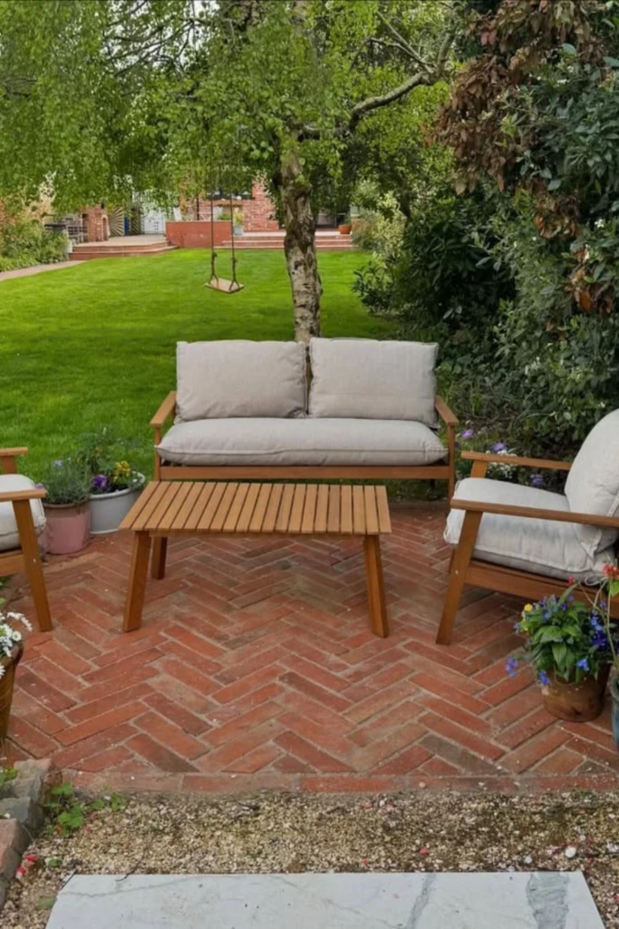 Brick Patio Corner