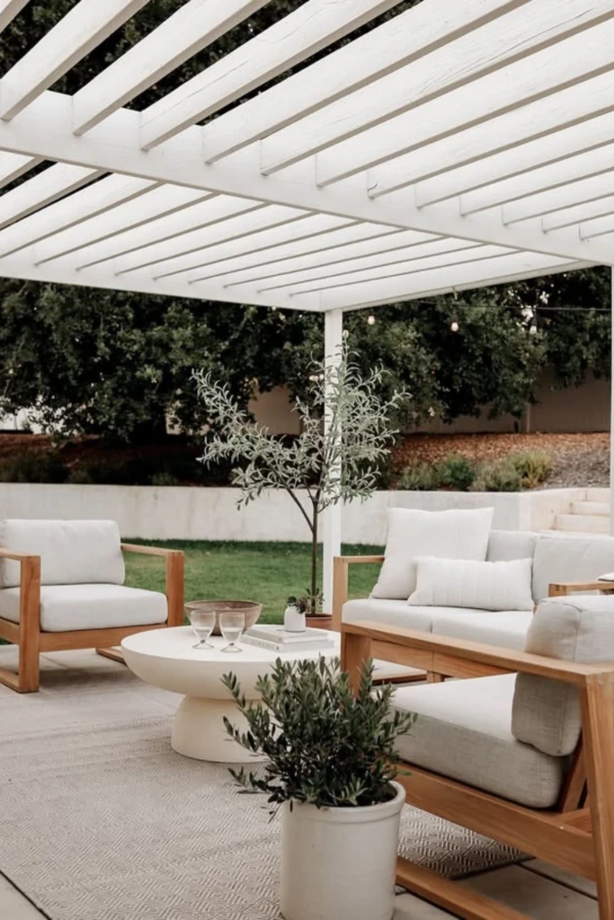 Whitewashed Pergola Look
