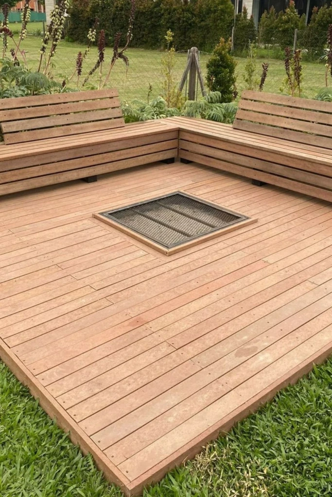 Minimal Firepit Platform