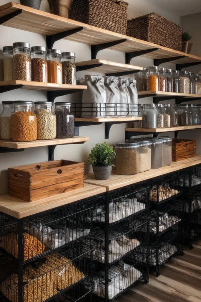 Mixed Material Shelves