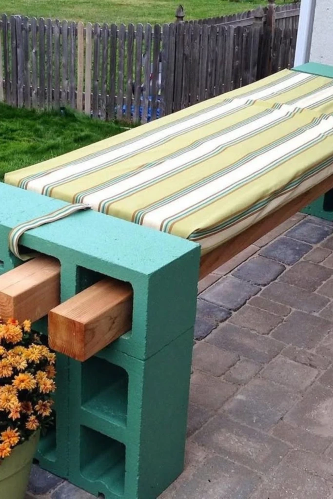 Cinder Block Bench