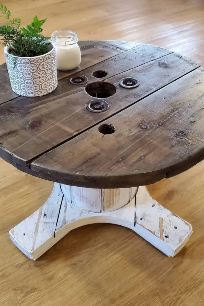Spool Side Table