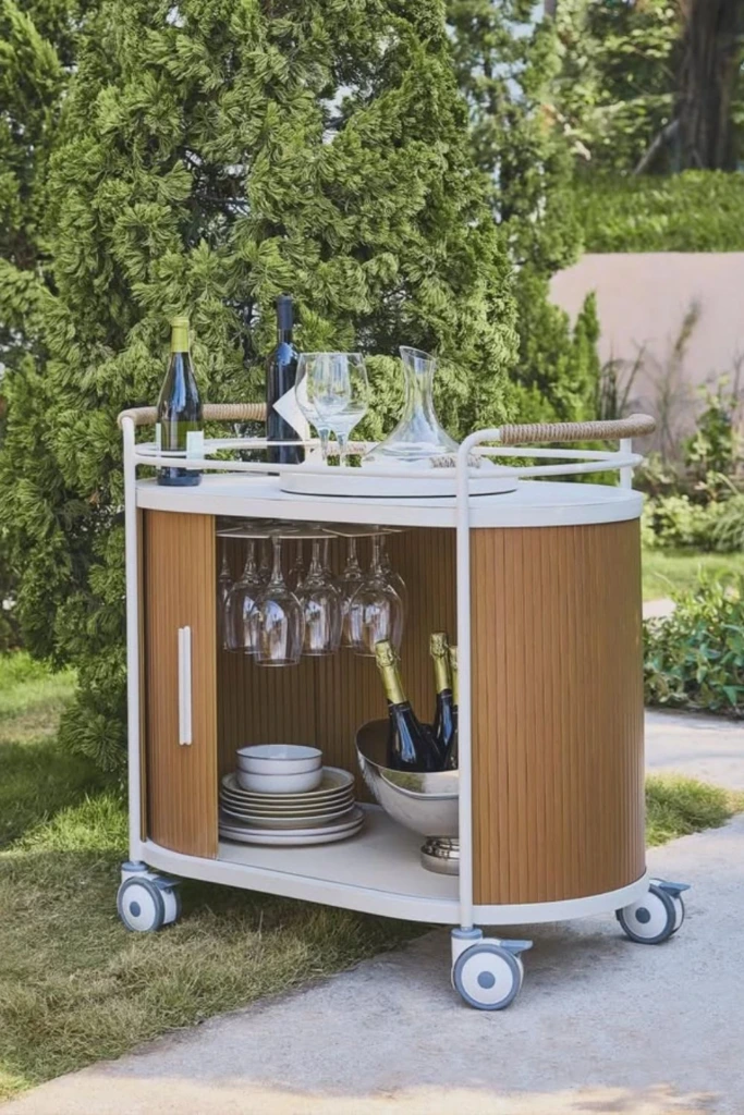 Rolling Bar Cart