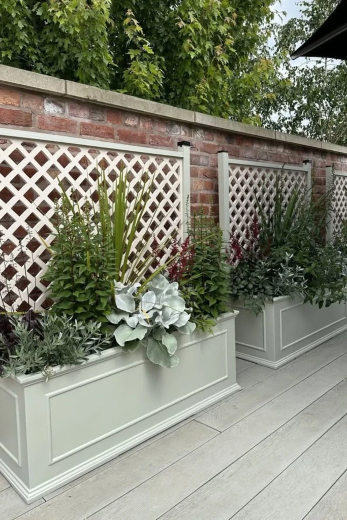 Lattice Box Planters