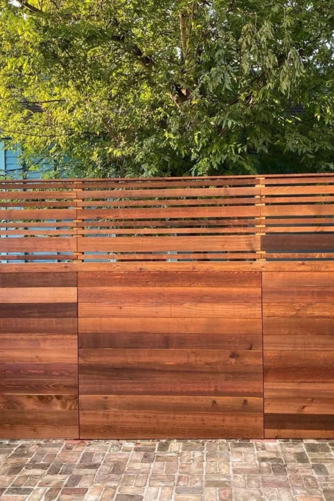 Two-Tone Panel Fence