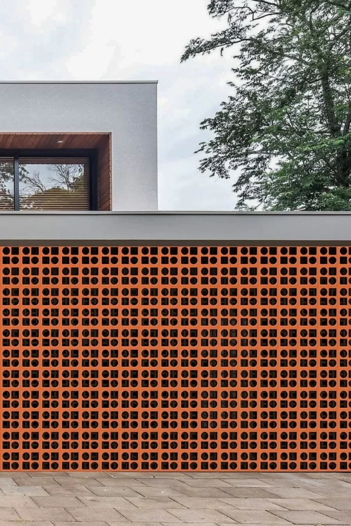 Geometric Brick Screen
