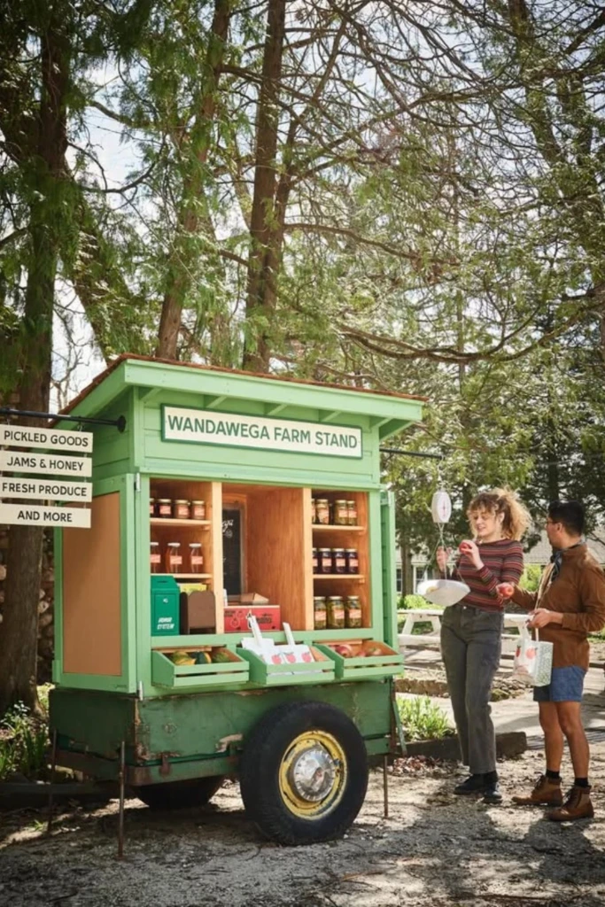 Vintage Green Trailer