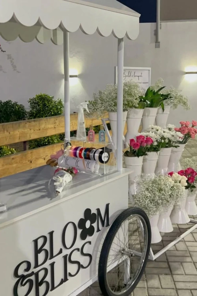 Floral Bike Cart