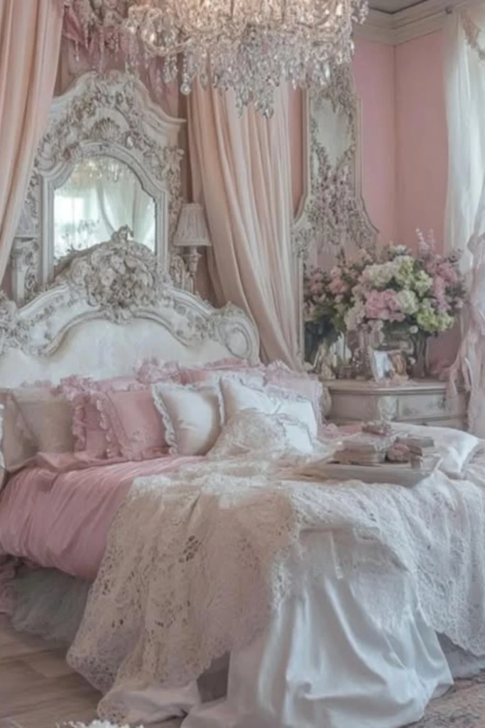 Romantic Layered Bed