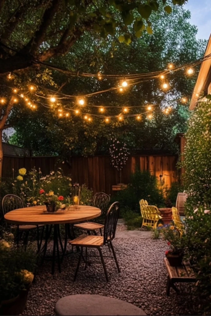 Backyard String Glow