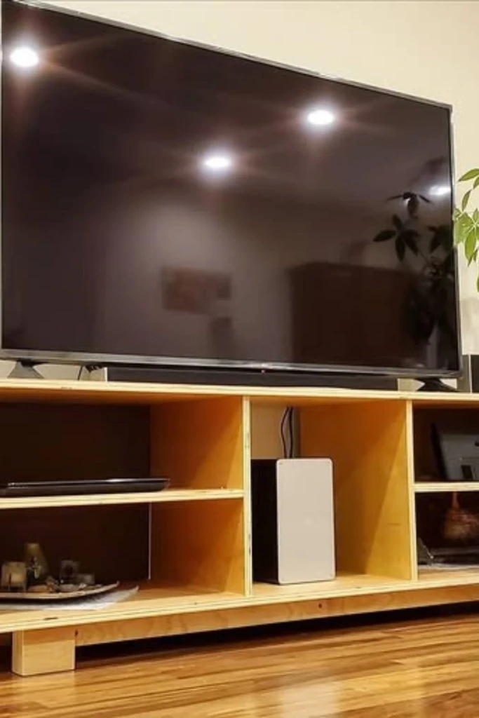 Clean Plywood Minimalist Stand