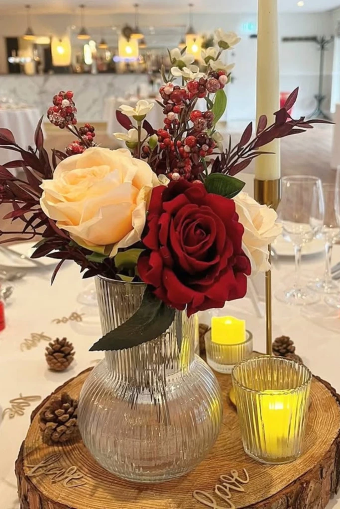 Mix Deep Reds with Warm Glow